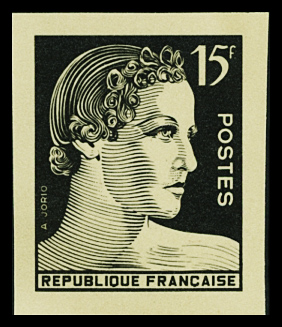 Essai en noir 15F Marianne de Jorio pour le concou