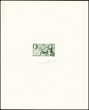 Poste aérienne : projet de timbre non émis : 100F