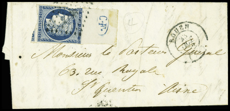 N°4 touché, avec grand BDF avec marque ovale bleue