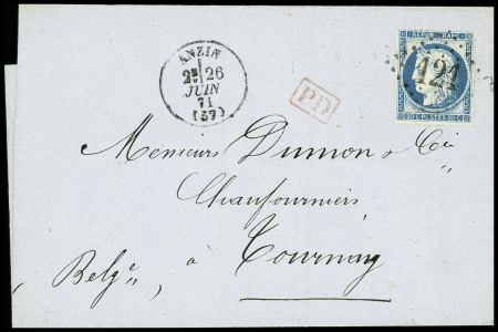 N°60 obl GC 121 + T16 "Anzin (57)" (juin 71) sur l