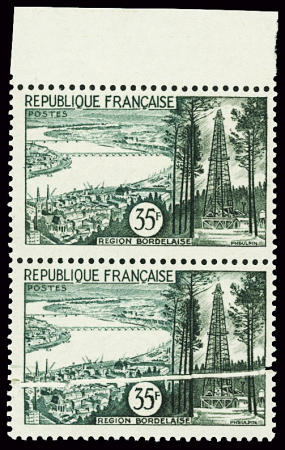 N°1118 Région Bordelaise, variété pli accordéon sur