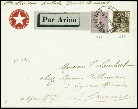 17.8.1931 Paris - Cannes par la Société des Transp