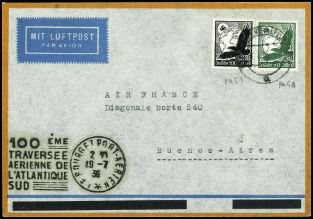 Allemagne PA49 + PA51 obl Berlin sur env témoin d'