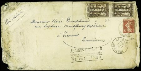 N°302 en paire + 360 obl La Meyze Haute-Vienne (7.