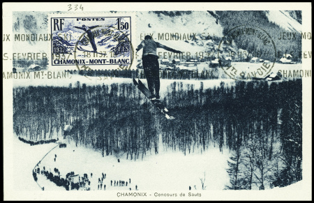 N°334 1F50 Chamonix Mont Blanc obl mec concordante 