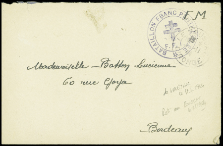 Lettre en franchise avec CAD "Le Bouscat Gironde" 