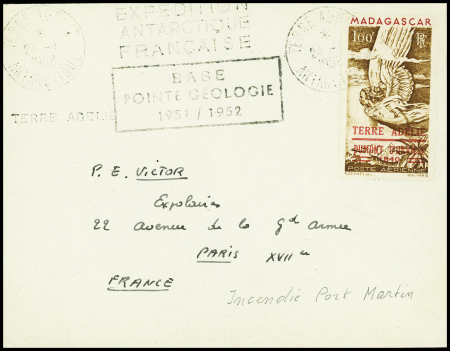 TAAF PA n°1 obl CAD "Terre Adelie Antarctique" (24