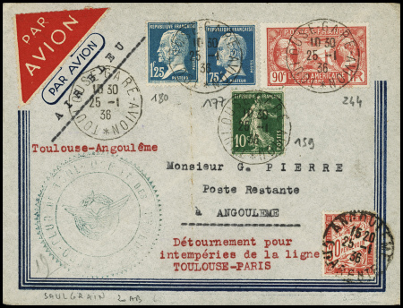N°159 + 177 + 180 + 264 obl Toulouse gare avion (2