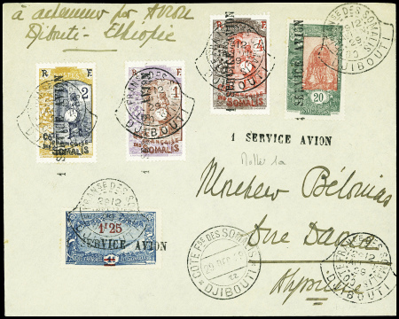 12 premiers vols et plis aériens de Côte des Somal