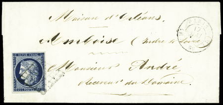 5 lettres AFF n°4 (dont 2 avec 2 pièces et 1 avec