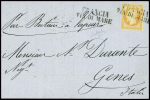 2 lettres de Marseille pour Gênes AFF n°23 et 31 o