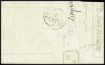 N°49d 80c nuance groseille sur lettre, signé Roume