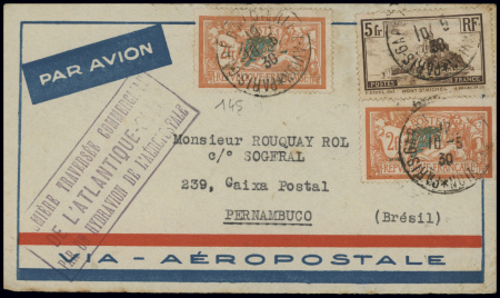 N°145, 2 pièces + n°260 obl "Paris gare d'Austerli