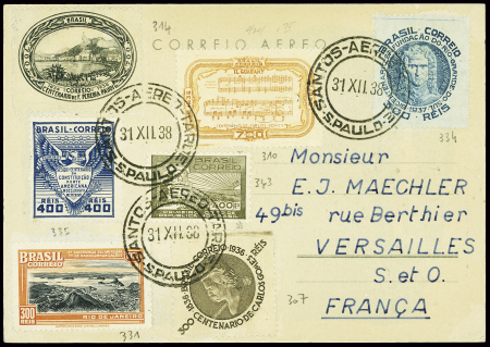 Brésil CP Air France de Nouvel An : trimoteur Dewo