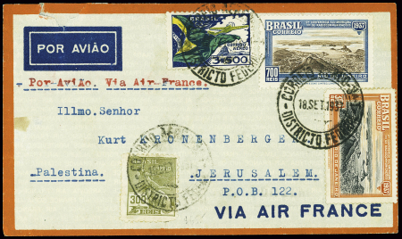 2 lettres du Brésil : l'une de Rio de Janeiro pour