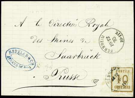 ENNHEIM / Als. N° 5 pour SAARBRUCK en Allemagne le