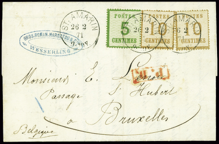 ST AMARIN / Als. N° 4 et 5 x 2 pour BRUXELLES en B