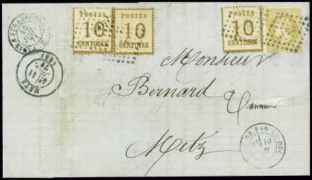 Affranchissement Mixte du 10 juillet 71 / Als n° 5