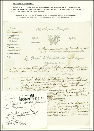 MP "61 Montreuil" (an 12 - 1804) sur document à en