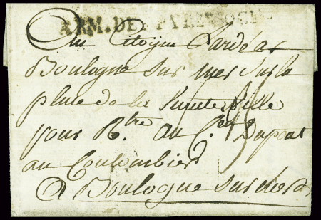 MP "Arm des Pyrénées" datée de Norfock Nouvelle An