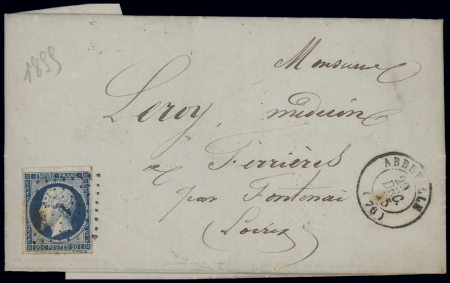 17 plis divers dont 7 d'Abbeville (1850 - 1861) et