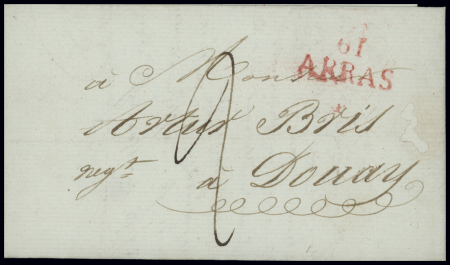 Ensemble de 33 lettres 1844 - 1901 de diverses loc