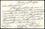 N°28 obl CAD "Paris R. de Palestro" (8 oct 1870 - 