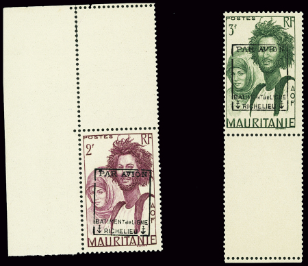 N°4 2f lilas-rose + n°5 3f vert, BdF, neufs **, TTB.