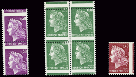 Lot de 3 variétés piquage à cheval de la Marianne de