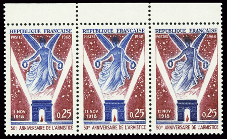 N°1576 Armistice du 11 septembre, variété couleur violette