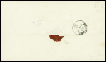 1855-63 10c. Bister-brown, cancelled by two pen strokes