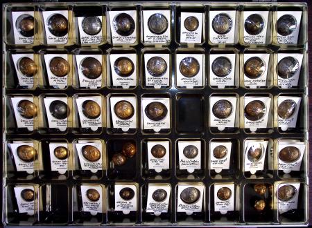 Présentoir de 44 "boutons de la Garde Impériale 1854-1872"