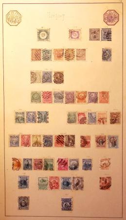 1840-1910 Old-time collection in homemade album on