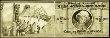 N°256-C1 Carnet Sourire de Reims complet, neuf **,