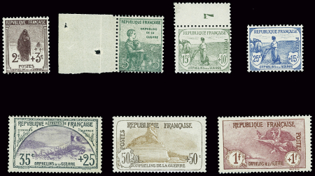 N°148/154 1ère série Orphelins, neuf **, très frais,