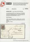 Type 36 mit Kreuzeinfassung, farbfrisch und ringsum