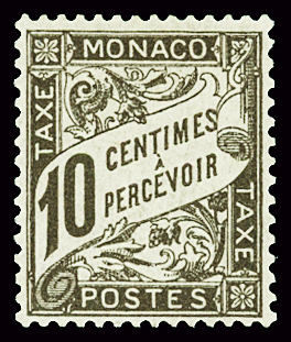 TAXE N°4 10c brun, très bon centrage, neuf *, TB