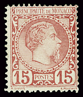 N°5a 15c rose rouge vif, neuf *, TB, nuance rare et