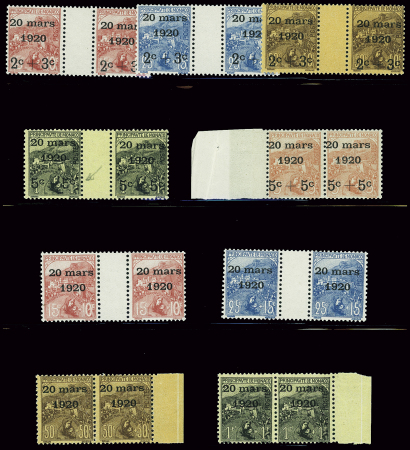 N°34/42 Mariage princier, les 9 valeurs en paire, la