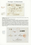 FAVERGES 1825-1860, Douze lettres sur 7 pages d'exposition