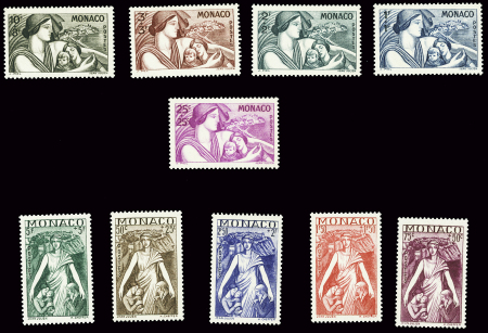 N°215/224 Série complète de 10 valeurs, neuf **, TB