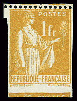 N°286 Rarissime non dentelé sur 3 côtés, deuxième pièce