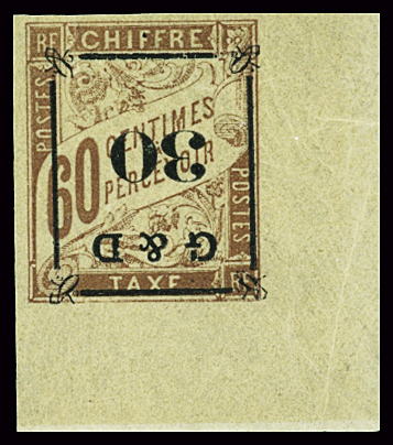 N°13k variété surcharge renversée, neuf *, superbe.