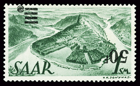 N°228A Surcharge renversée, très rare. Grand luxe **.