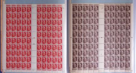 1944 : Marianne d'Alger matériel préparatoire à une