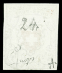 Orts-Post ohne Kreuzeinfassung, Type 24, farbfrische