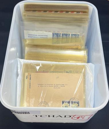 Tchad. 150 lettres avant 1960 dont CAD horoplans et