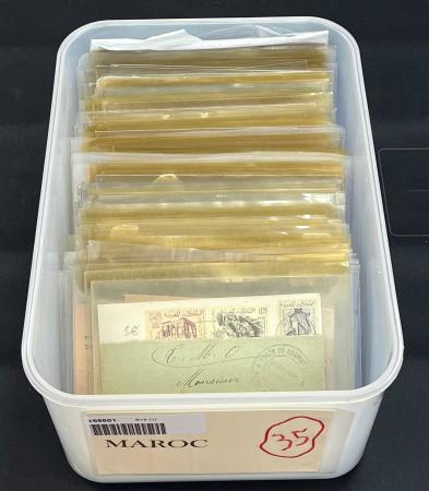 Maroc 1900-1956. 270 lettres : affranchissements, oblitérations,