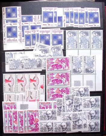 1940-2003 Stock de faciale en feuilles, morceaux de