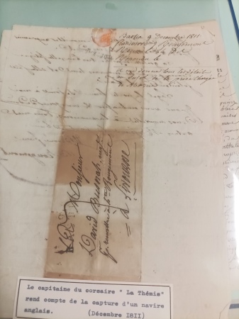 1805-1812, Lot d'une dizaine de lettres et de documents